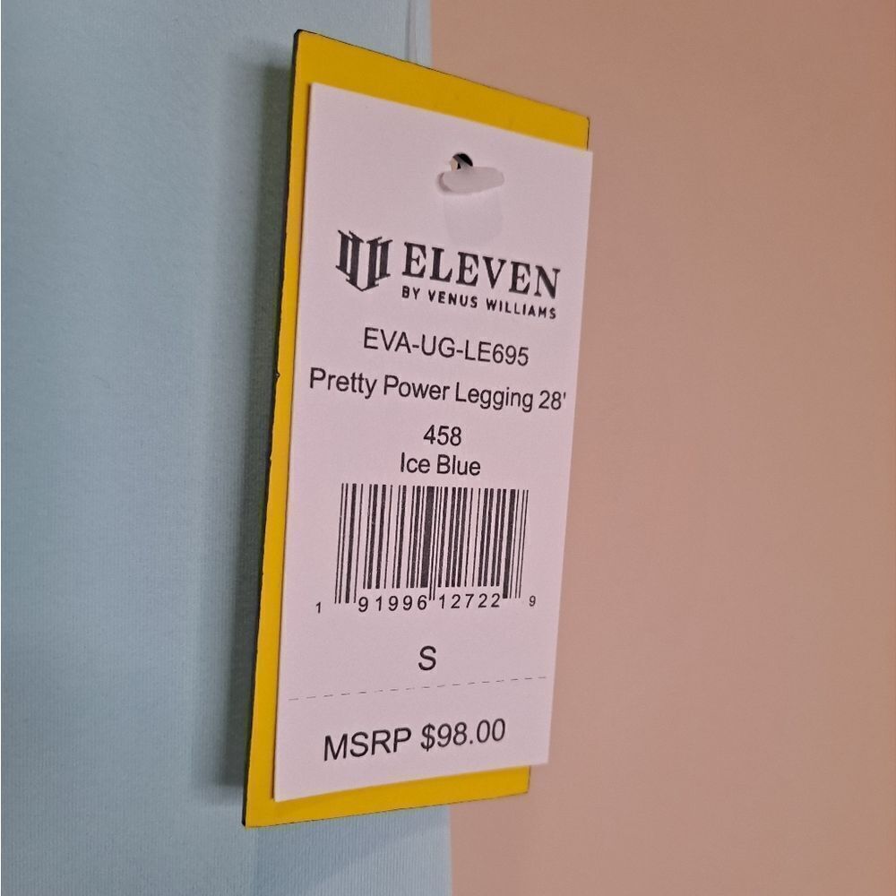 NWT Eleven pretty power tennis leggings ice blue Sma by Venus Williams - Picture 7 of 12